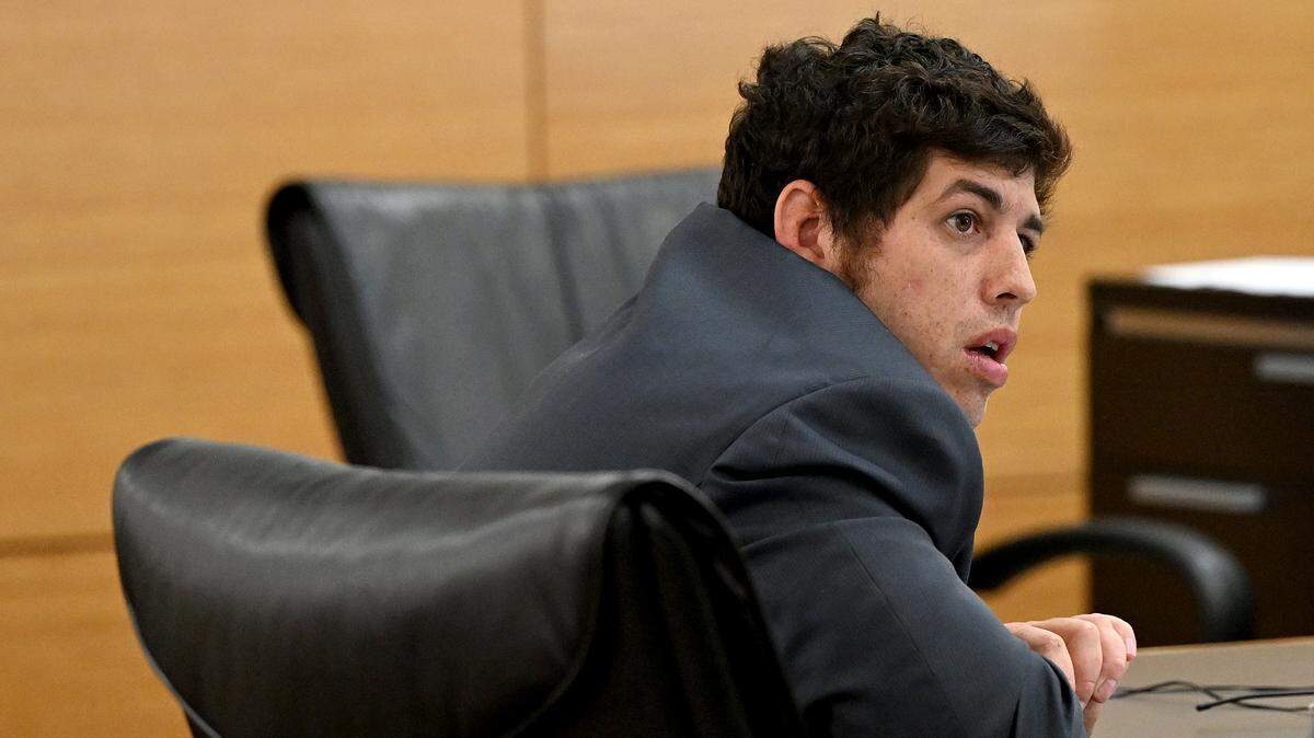 Nicholas Anthony Zotto appears in court Tuesday, Sept. 16, 2025, at the Manatee County Judicial Center in Bradenton. A jury found him guilty of aggravated animal cruelty.