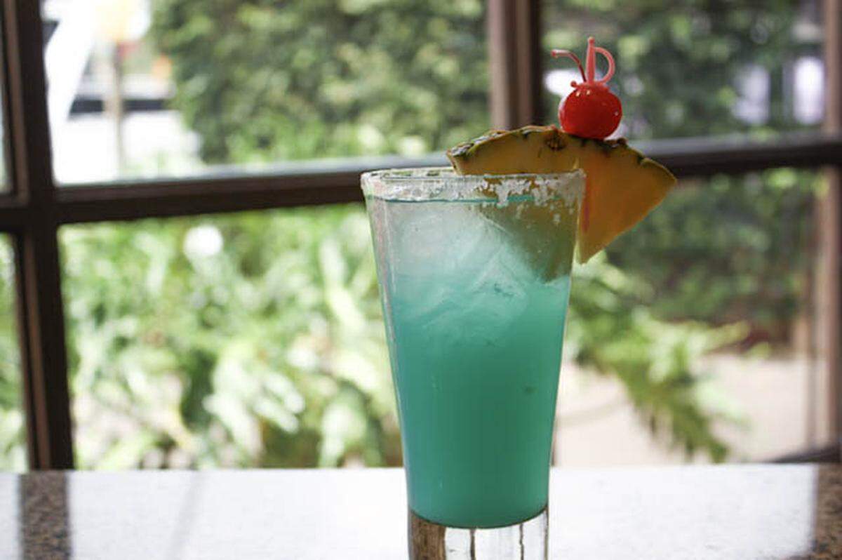 The Island Margarita is a specialty cocktail only available duting Pier 22's Foruth of July celebration.