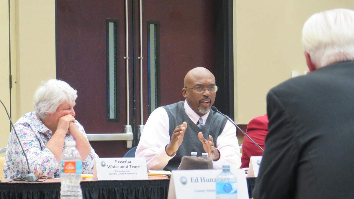 After listening to comments from the public at Wednesday’s joint meeting between Manatee and Palmetto officials, Commissioner Reggie Bellamy argues that the county shouldn’t be struggling to do what’s best for an project that falls within the boundaries of his district.