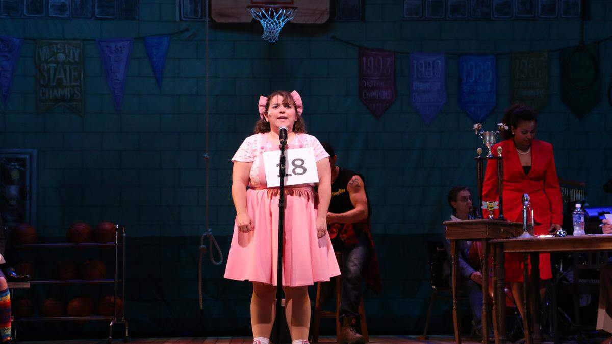 Kyleann Lacertos stars as Olive in the Manatee Players' production of "The 25th Annual Putnam County Spelling Bee." 
 PUBLICITY PHOTO