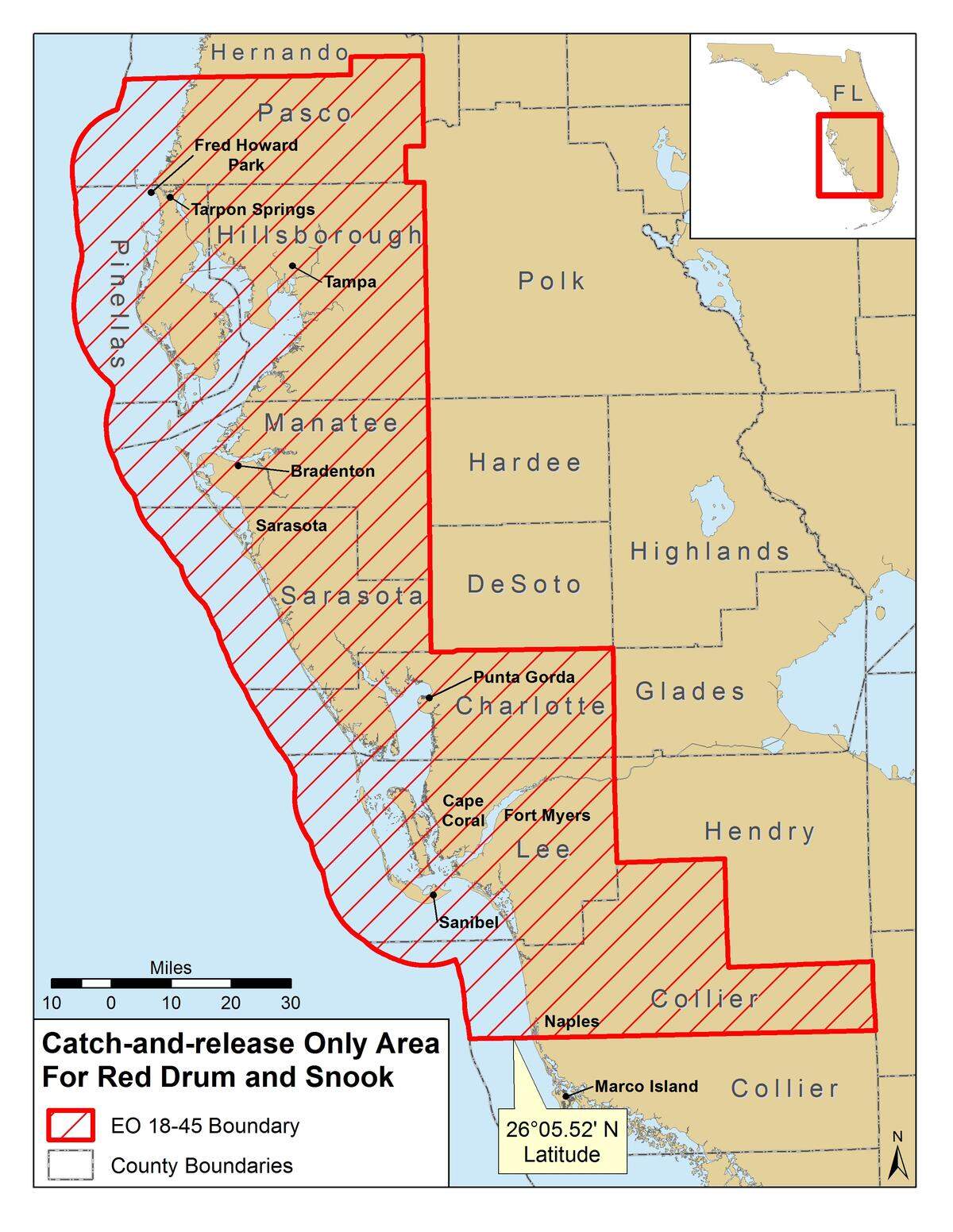 The Florida Fish and Wildlife Conservation Commission has extended the catch-and-release restrictions on snook and redfish as a result of red tide continued presence on Gulf Coast beaches.