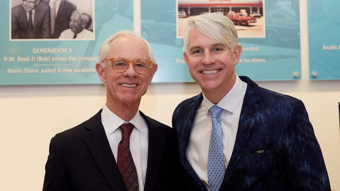 Robert “Bob” Beall Chairman Emeritus, Bealls, Inc. and his son Robert “Matt” Beall, President, Bealls Stores, Inc.