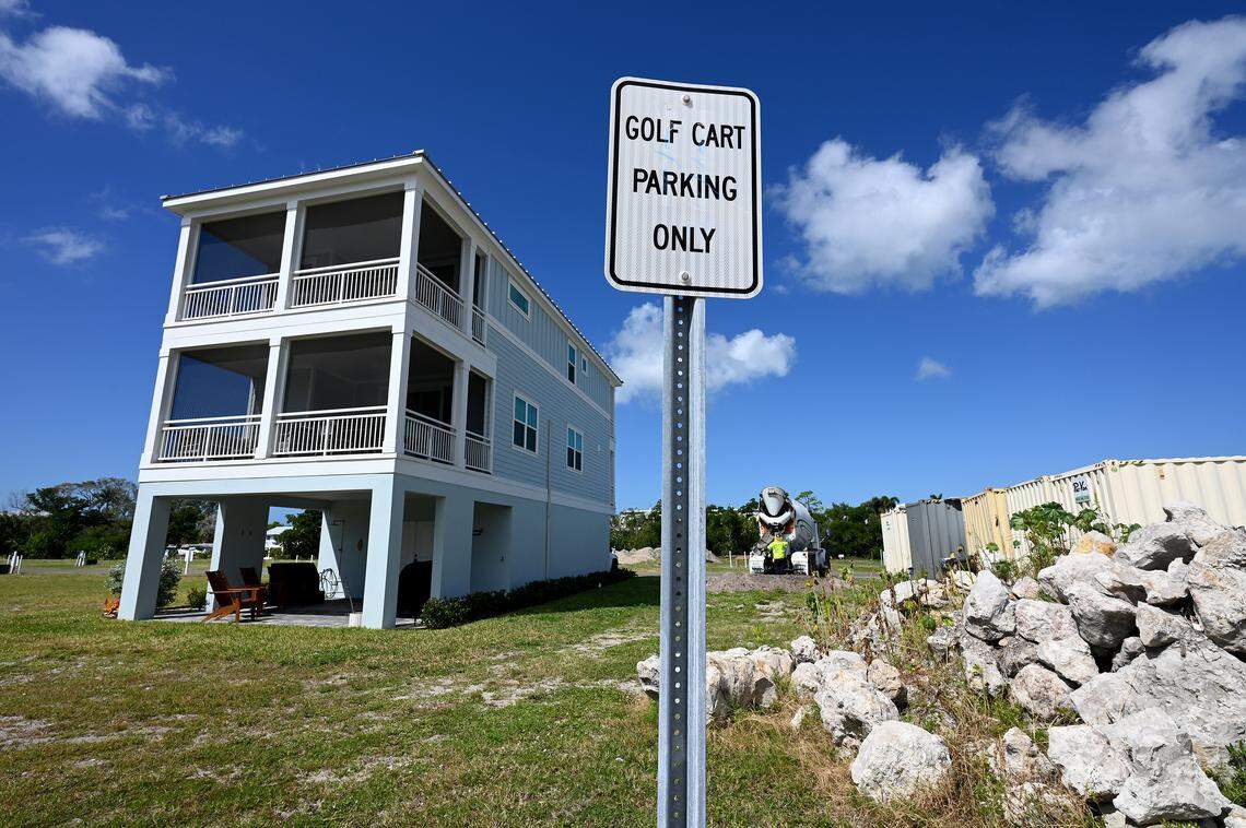 Hunters Point is a first-of-its-kind development in Manatee County that combines net-zero energy use with resiliency to hurricanes, flooding and harsh weather. Photo taken on Oct. 8, 2025.