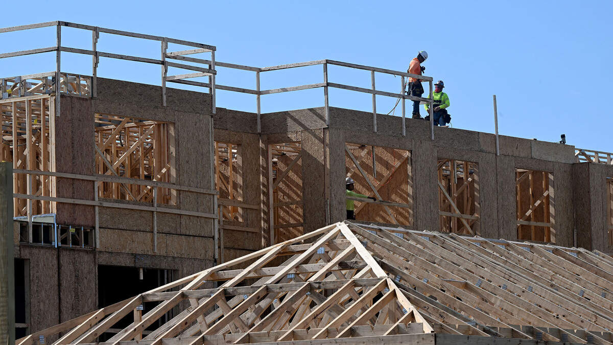 Construction of apartment homes at The Stadler on El Conquistador Parkway. A recent report shows the Manatee County housing market is reaching a more balanced state.