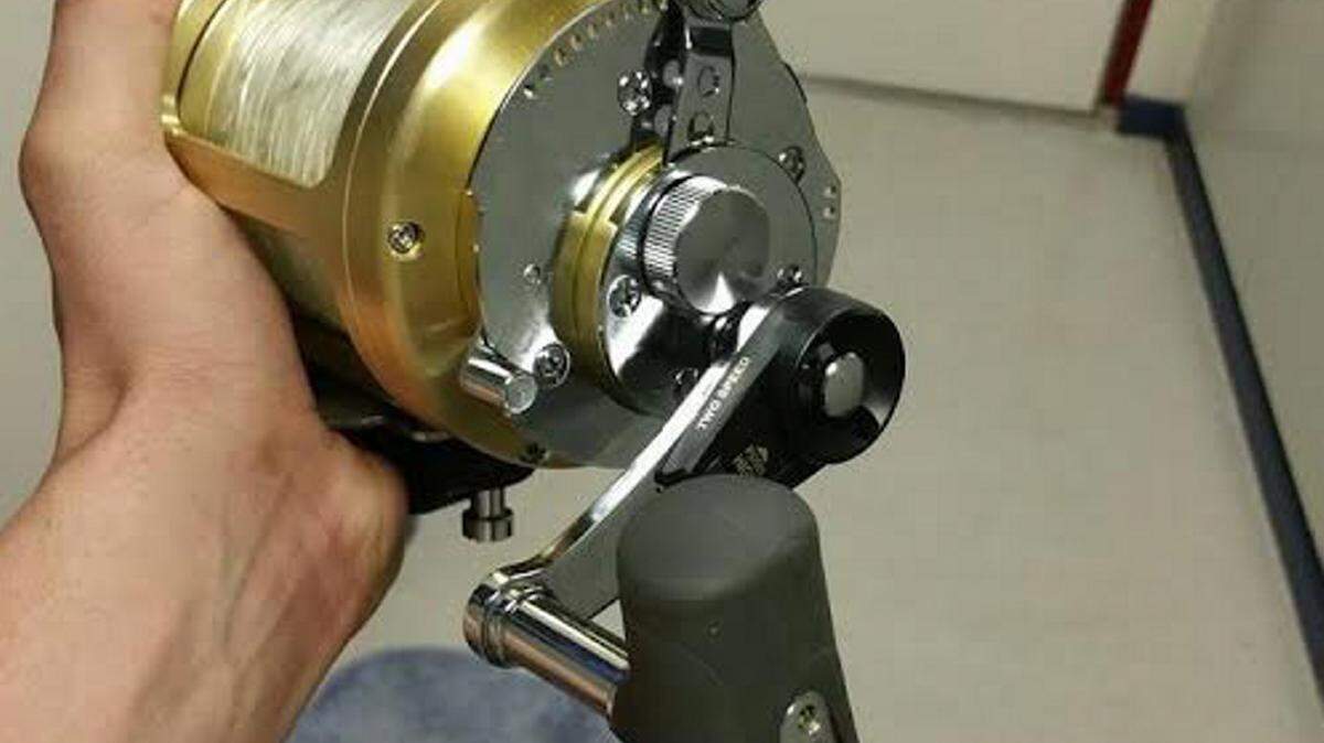 John Bergeron recovered this pricey reel from the depths of the Gulf of Mexico while inspecting an oil rig. PROVIDED PHOTO