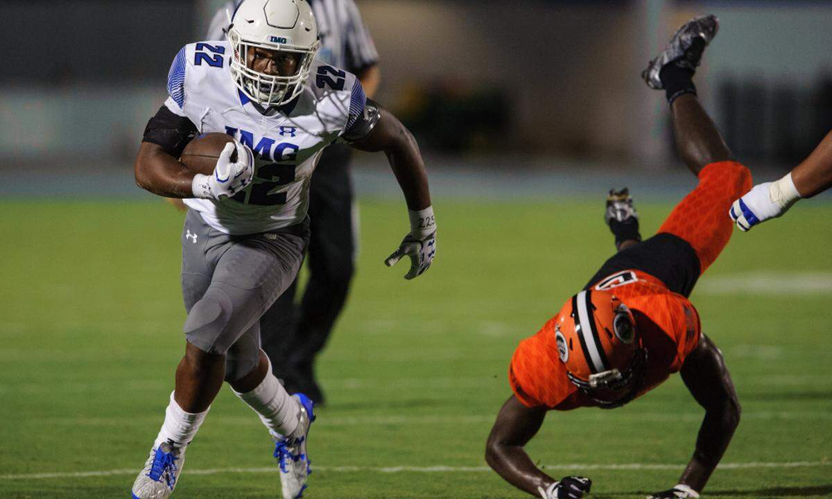 IMG Academy running back Noah Cain has scholarship offers from Florida, Florida State and Miami, among numerous others.