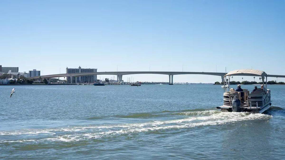 Boat renters drive off with a boat owned by Rory Conforti at the Seminole Boat Ramp on Jan. 15, 2023, in Clearwater. Conforti owns several boats, which he rents through GetMyBoat, a boat rental and water experience marketplace similar to Airbnb.