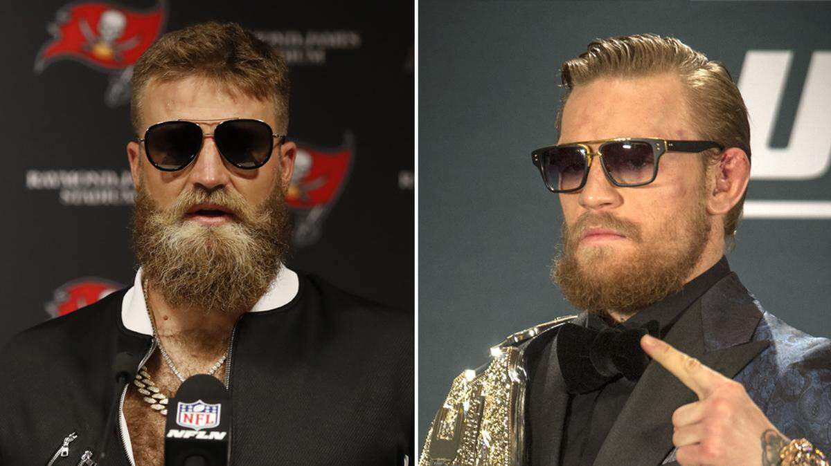 Ryan Fitzpatrick (left) and Conor Mcgregor (right)