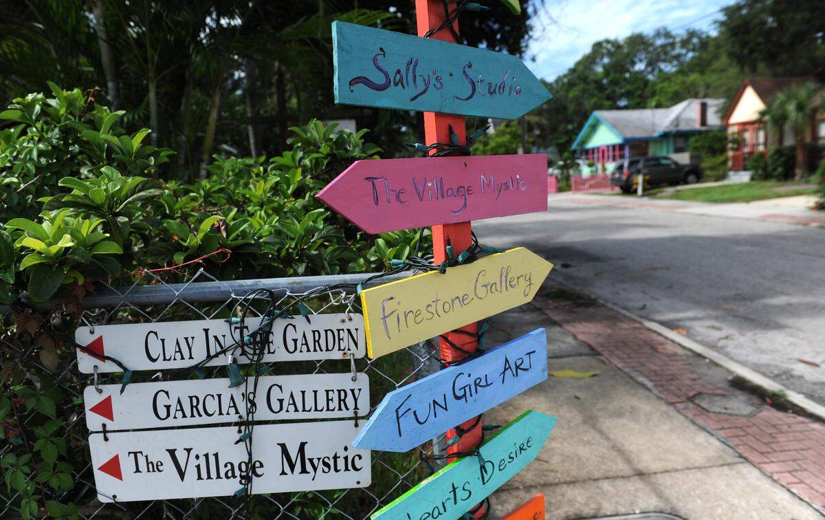 Bradenton’s Village of the Arts was the target of someone throwing racist flyers.