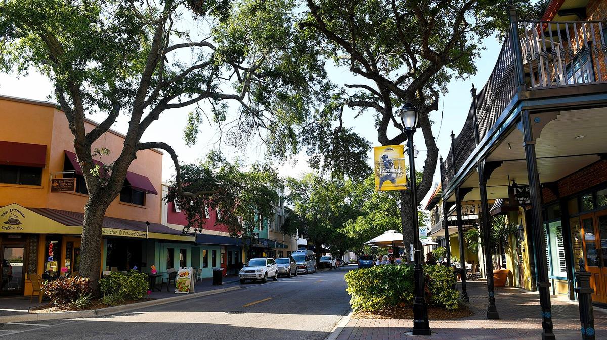 Bradenton will move forward likely late this summer with the first phase of the downtown streetscaping project. The brick pavers will be removed in favor of decorative concrete features. Work includes better street lighting, landscaping, and several new amenities to enhance the downtown's walkability experience.