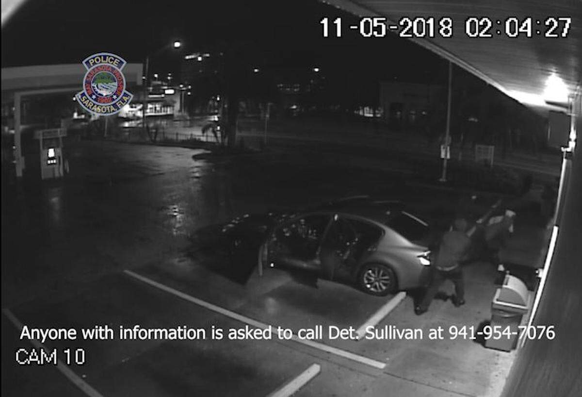 Police are asking the public to help them identify people who burglarized a Shell Station, 300 N. Washington Boulevard, Sarasota around 1:10 a.m. Monday.