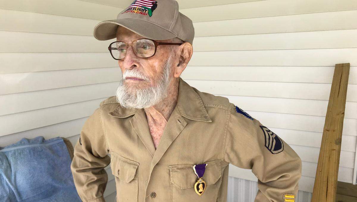Bill O’Brien, 95, spent a lifetime working with school children in Manatee County after World War II. His war-time service took him from Normandy into Germany’s Rhineland.