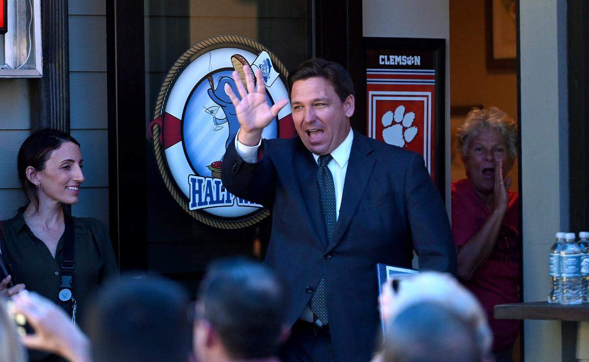 In addition to announcing a tax-relief proposal in an upcoming legislative session, Florida Governor Ron DeSantis took questions from reporters about flights of migrants from Florida to Martha’s Vineyard at a press conference in Bradenton.