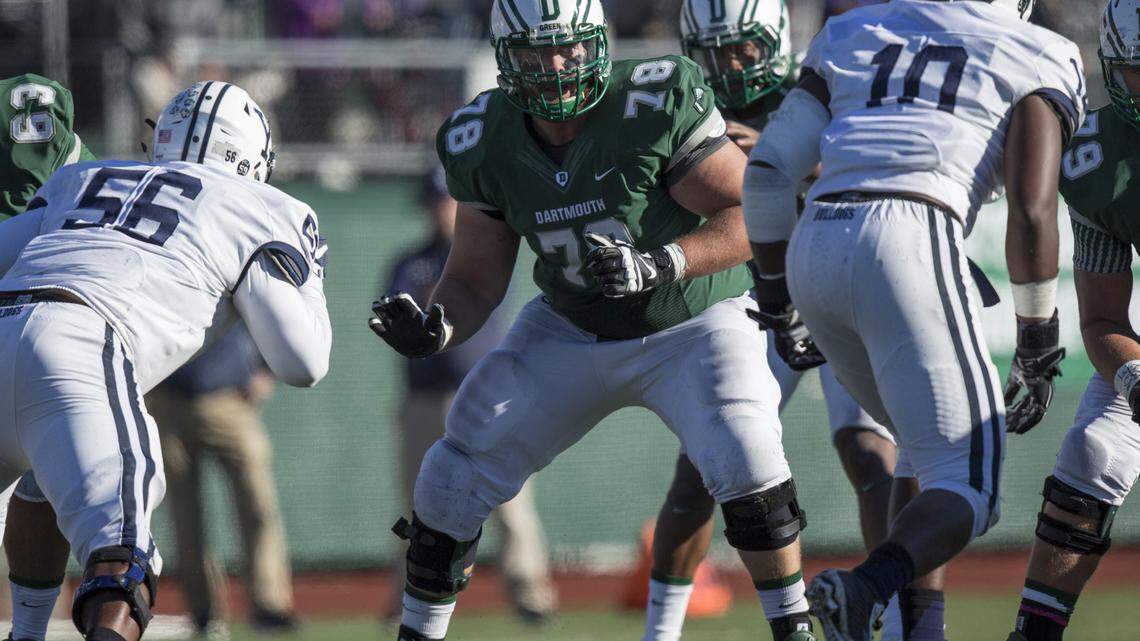Hometown Heroes: Former Panther Josh Clark making gains on Dartmouth O-line  