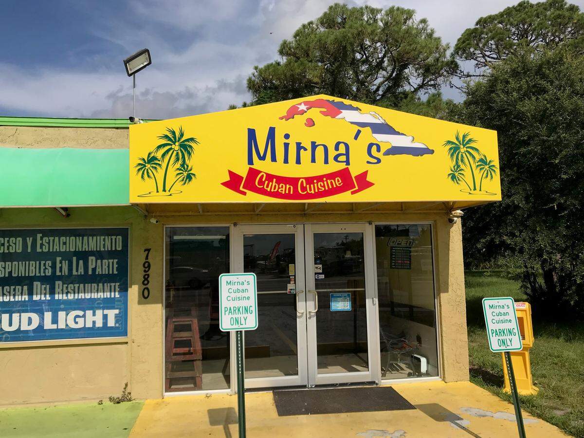 Mirna's Cuban Cuisine is a small restaurant and easy to miss, but is worth the search. It is located at 7980 N. Tamiami Trail, across the street from Sarasota Bradenton International Airport.