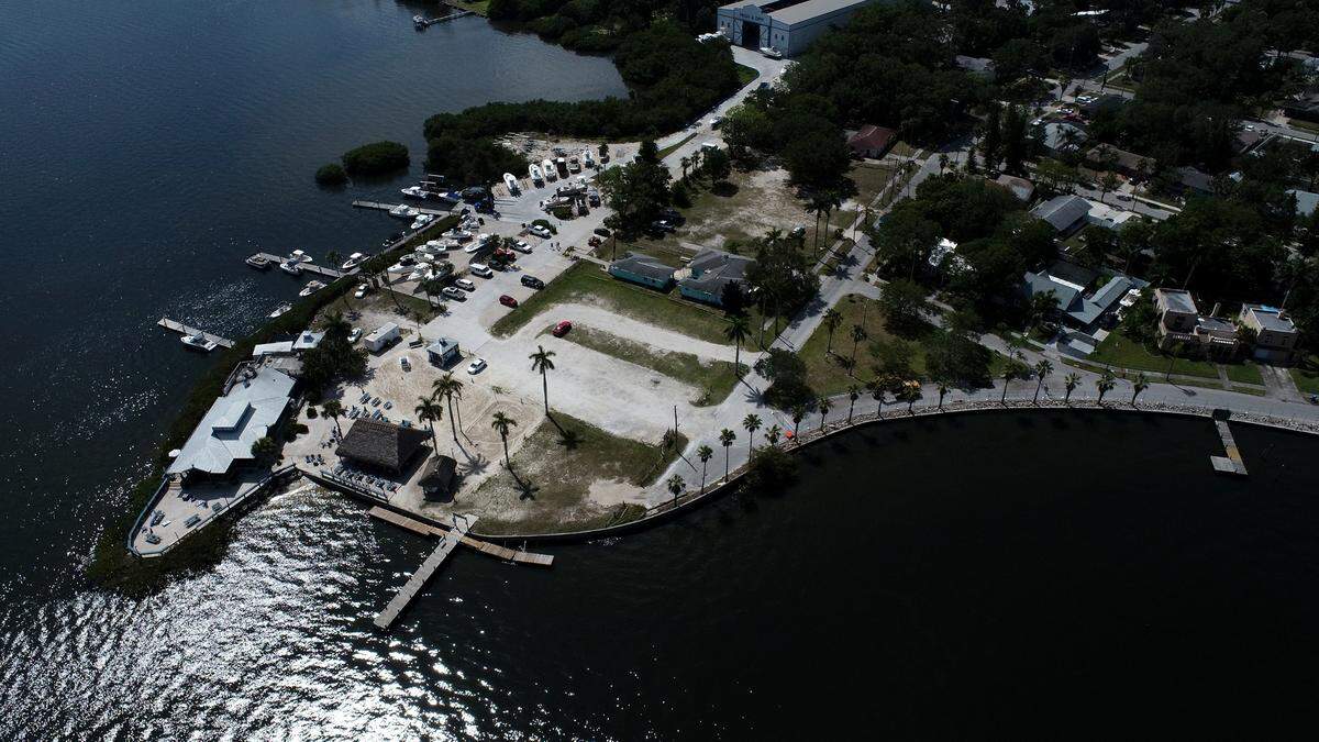 Caddy’s shown here in May, 2022, on Bradenton’s Riverwalk closed after Hurricane Milton.
