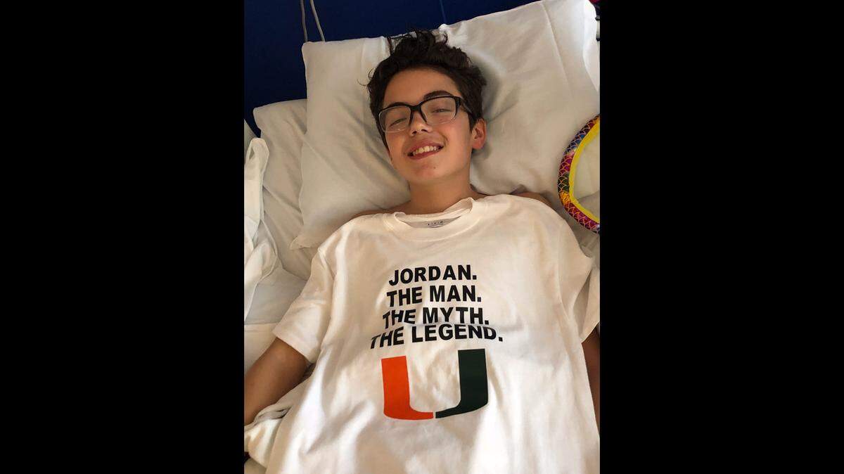 Tampa teenager Jordan Quintero has a rare brain cancer is getting his dream of meeting the Miami Hurricanes fulfilled.