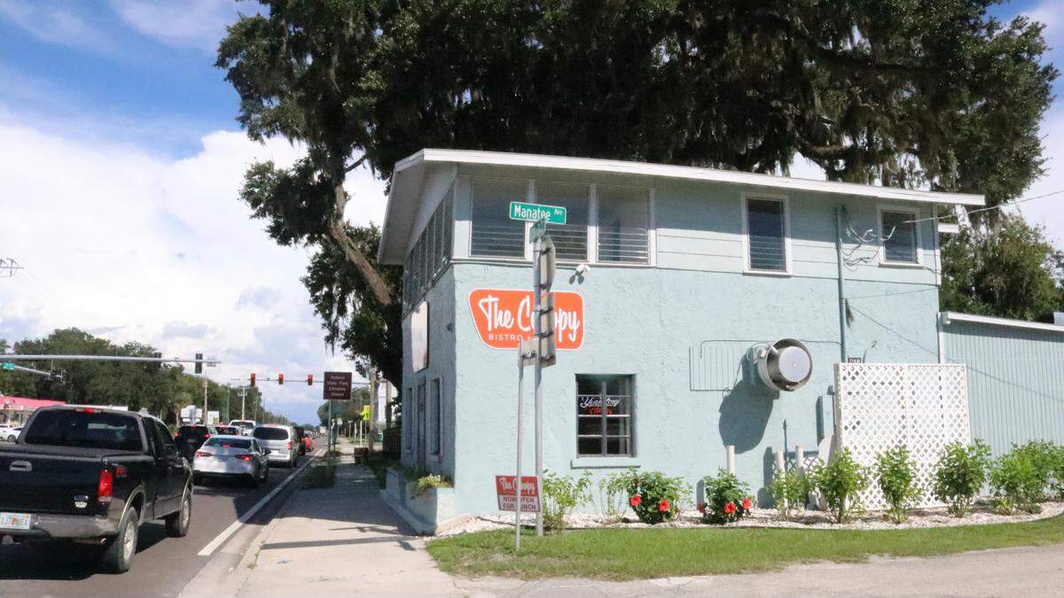09/21/2021--Whitney Watson recently introduced The Canopy Bistro and Bar at 3505 U.S. Highway 301 in Ellenton. The location&nbsp; has a long history as a pub, but was also previously a gasoline service station.