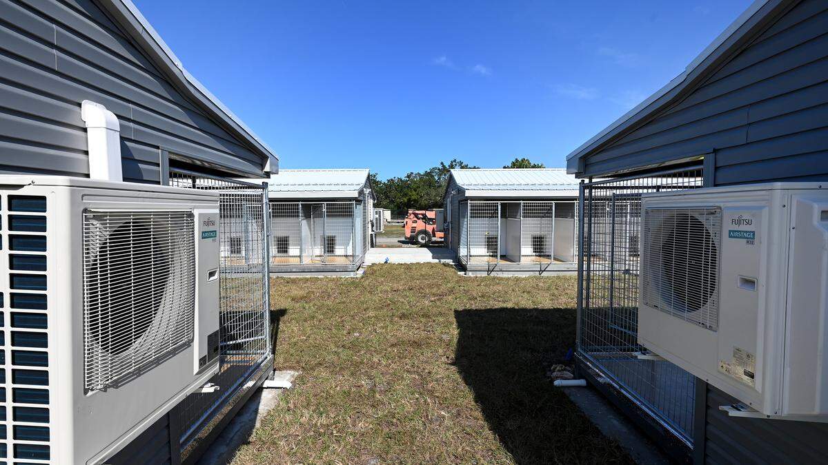 Bishop Animal Shelters recently unveiled its expanded shelter aimed at increasing animal adoption rates. The newly added kennels are shown on Dec. 11, 2025.