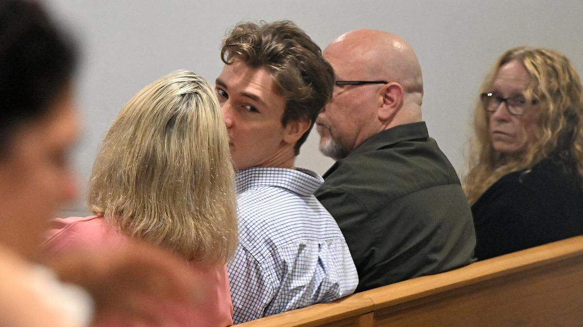 Brennon Cooper Brown, 25, appears in court during his sentencing hearing Wednesday at the Manatee County Judicial Center in Bradenton. He was sentenced to more than five years in prison for sexually abusing a 14-year-old student, according to court records.