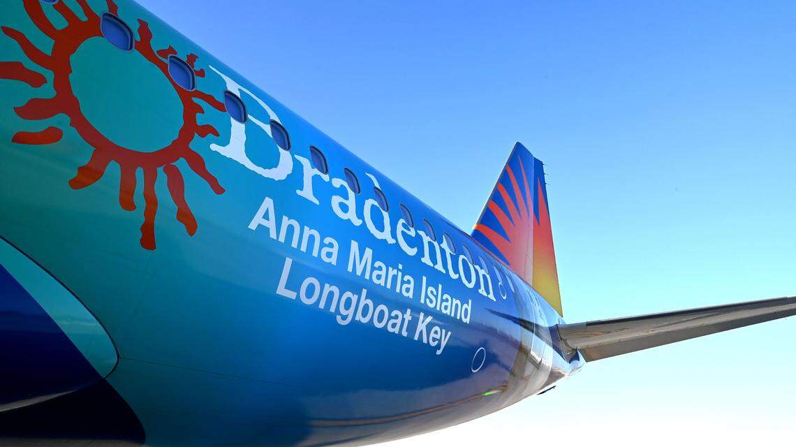 An Allegiant aircraft parked at the newest concourse displays a special paint job for the area. Guests had an opportunity to see Sarasota-Bradenton International Airport’s newest concourse during a VIP event Wednesday. Concourse A has it’s own TSA checkpoint and gates for Allegiant Air.