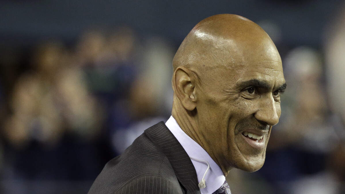 Tony Dungy, now an NBC analyst seen in this 2014 file photo, was announced as the lone inductee to the Tampa Bay Buccaneers' Ring of Honor for this year. He's getting inducted on Sept. 24 when the Bucs play the team he played for, the Pittsburgh Steelers.