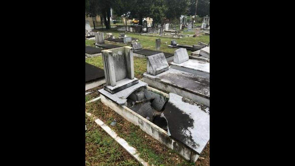 Tampa police officers are seeking the public’s help in finding the people who vandalized several tombs in a historic cemetery.