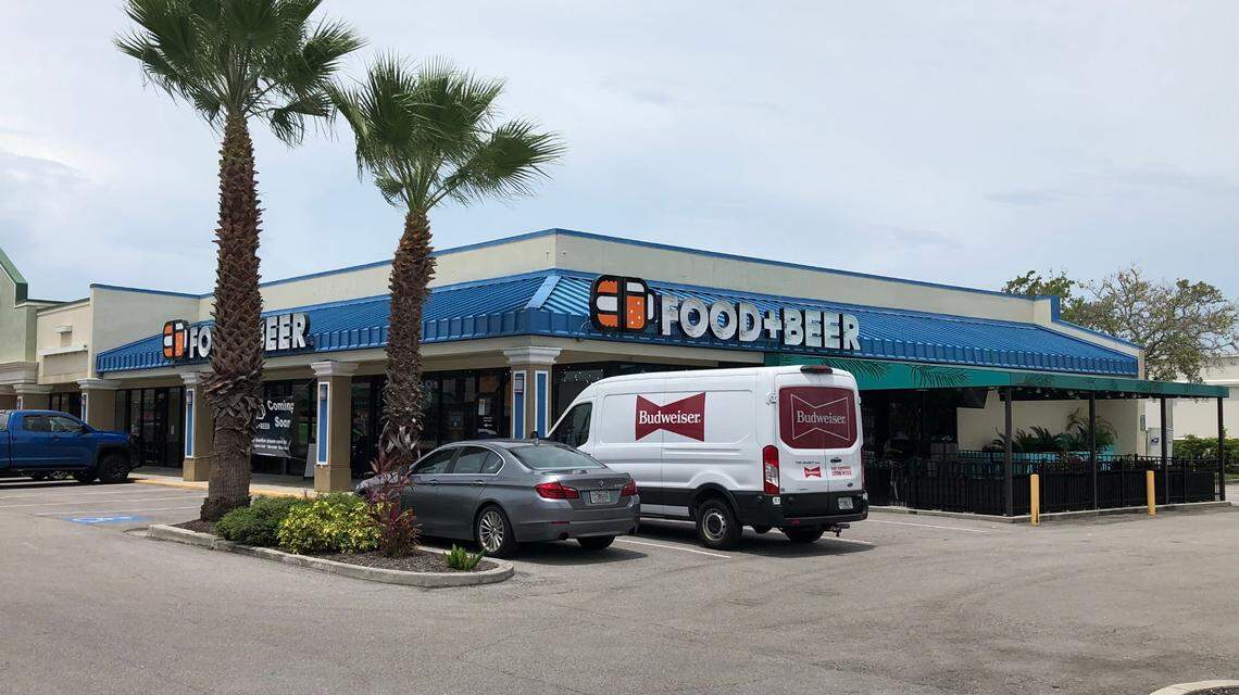 8/16/2021-- Partners Mike Whalen and Casey Daniels opened Food + Beer at 4808 14th St. W., Bradenton, on Monday.