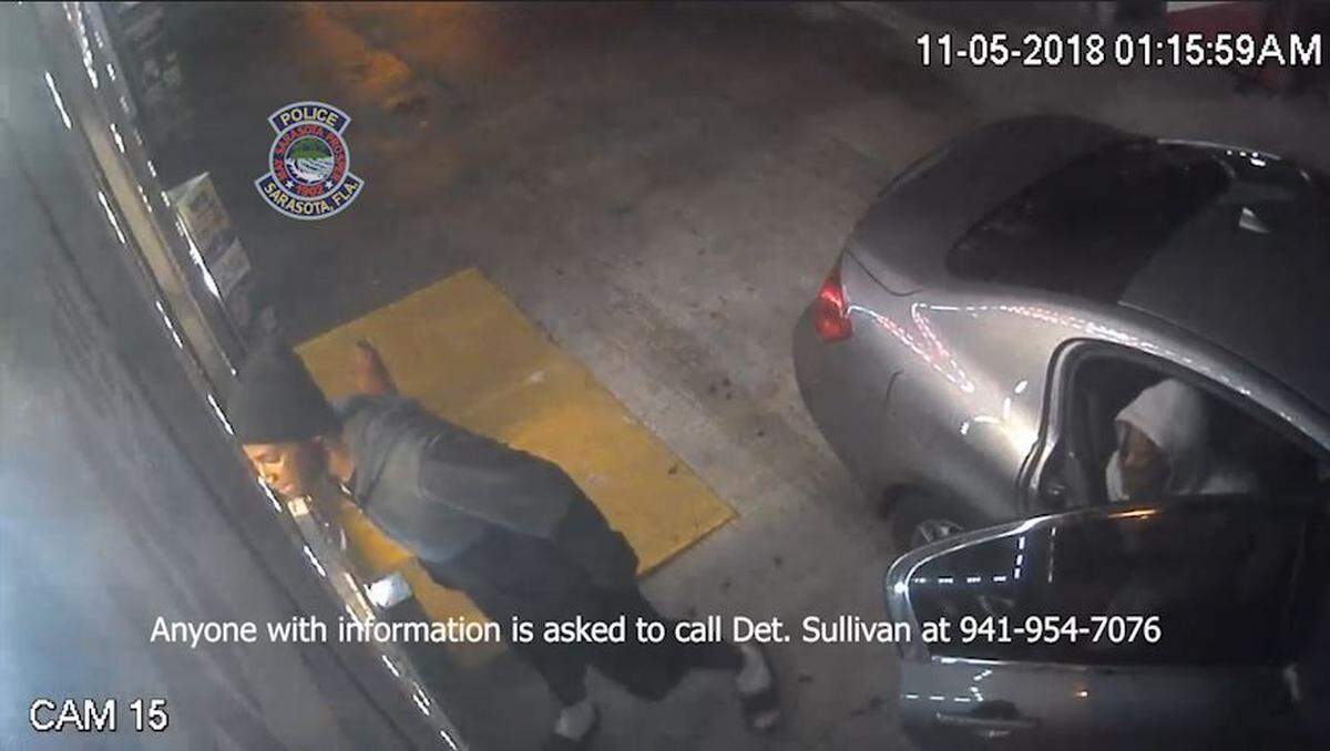 Sarasota police are looking for the people caught on surveillance footage burglarizing the Citgo/Dodge Store, 3580 Fruitville Road, Sarasota on Monday.