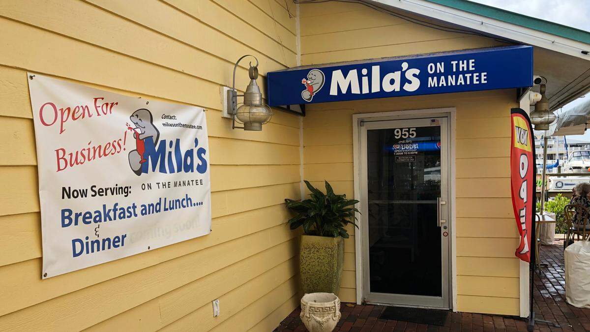 2/15/2021--Mila’s on the River, 965 Riverside Drive, Palmetto, is open for breakfast, lunch and dinner.