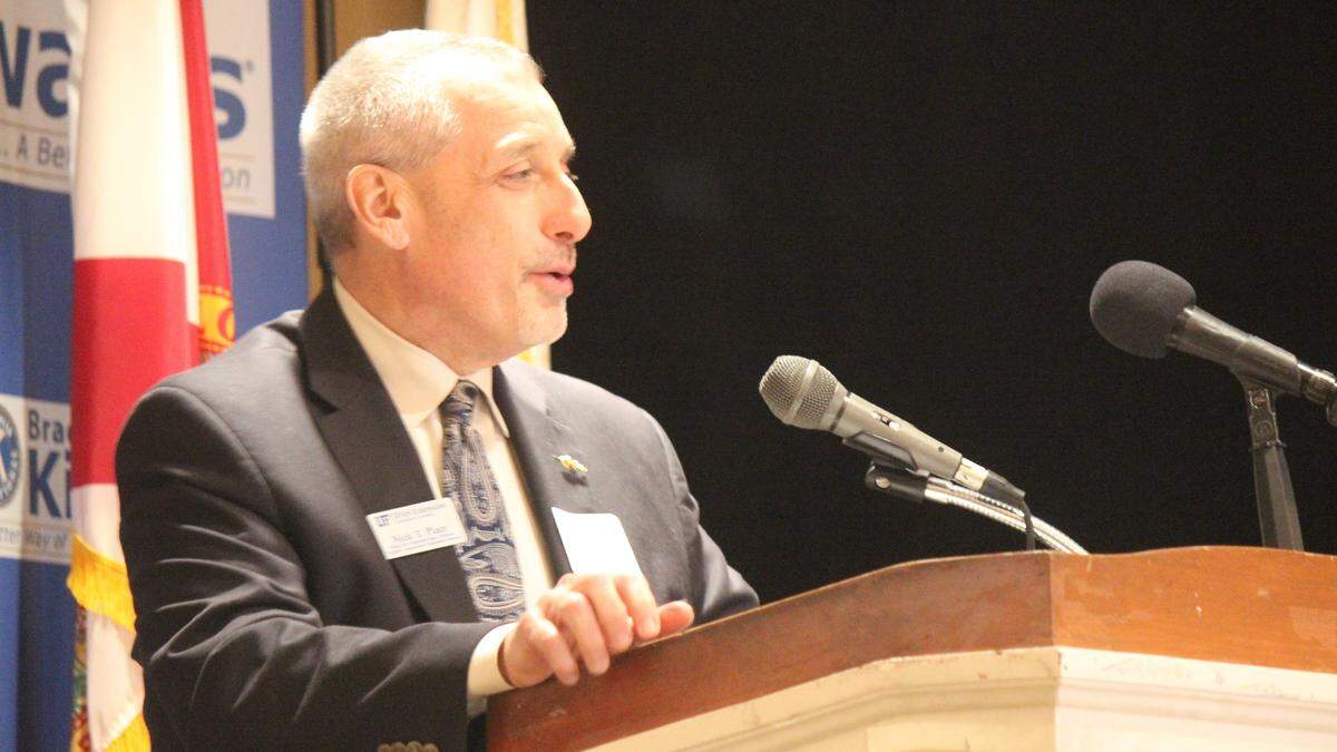 Nick Place, dean of University of Florida/IFAS, was the keynote speaker for the Outstanding Agriculturist ceremony on Tuesday.