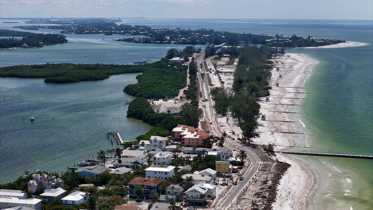 Bradenton Beach after Hurricane Helene on Oct. 2, 2024.