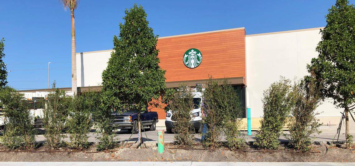 Manatee County’s newest Starbucks is under construction in Ellenton at 6285 U.S. 301 N., next door to a McDonald’s.