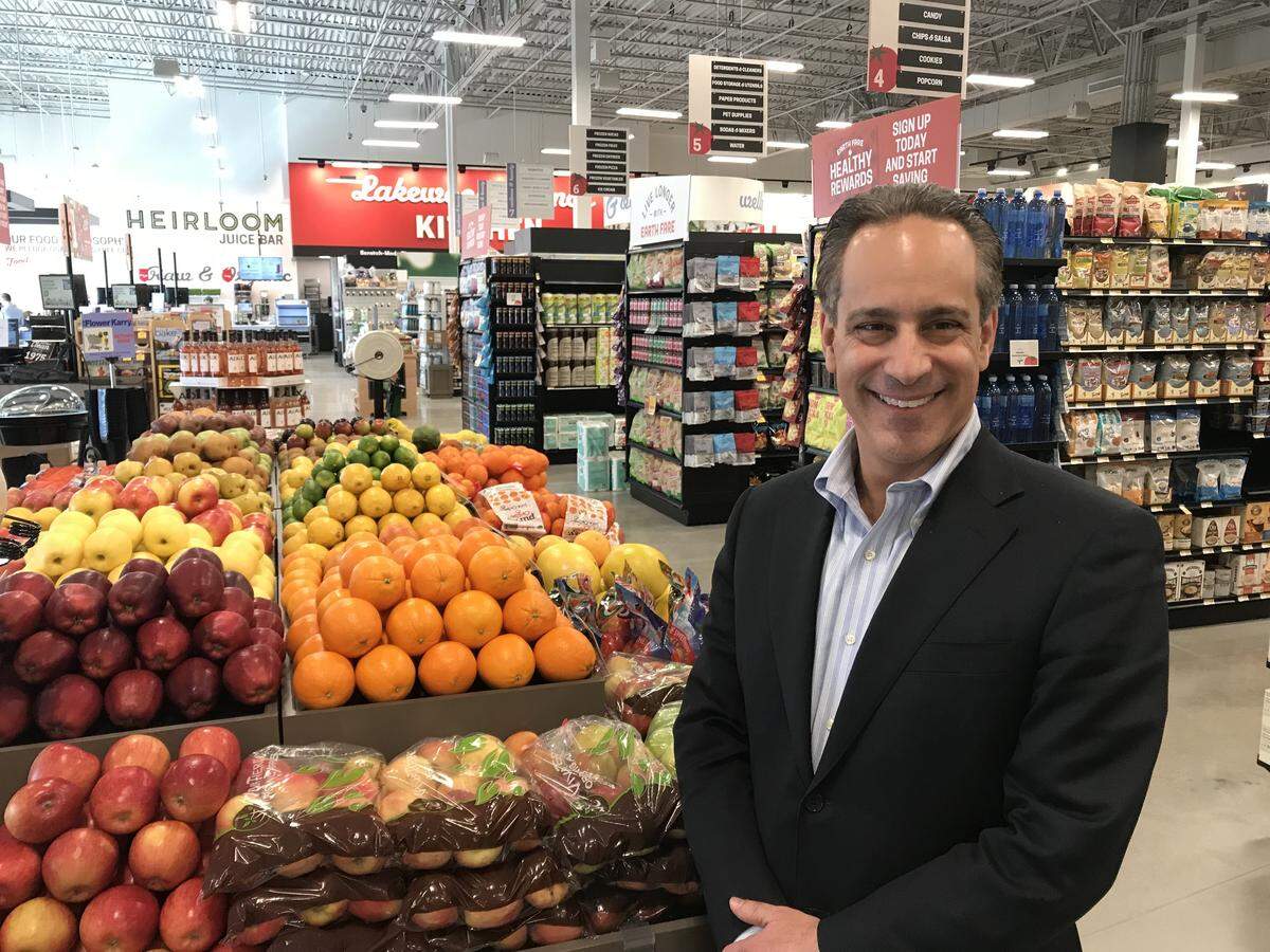 Frank Scorpiniti, president and CEO of Earth Fare, was in Lakewood Ranch in January for opening of the company’s 46th supermarket.