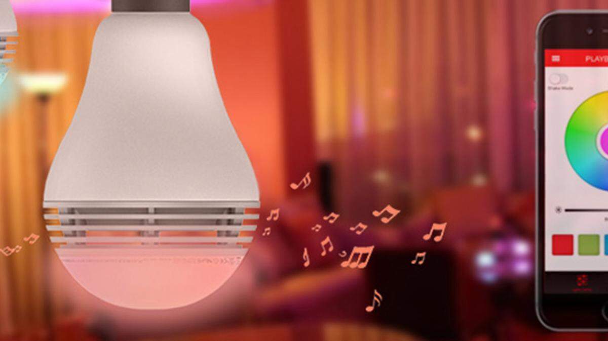 The Bluetooth Playbulb color ($69.99) has a standard lightbulb socket and works with a free Playbulb X app to let you control the light, the color it emulates and a built-in speaker to hear music from your deviceís music library. (Photo courtesy Playbulb/TNS)