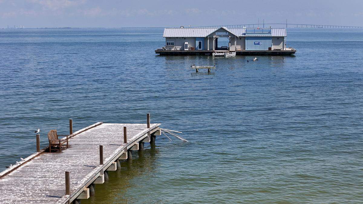 The Anna Maria Island City Pier is pictured after sustaining serious damage from Hurricane Milton on Oct. 15, 2024. The City of Anna Maria set an “aggressive” timeline to reopen its City Pier thanks to $1.25 million in funding from state officials.