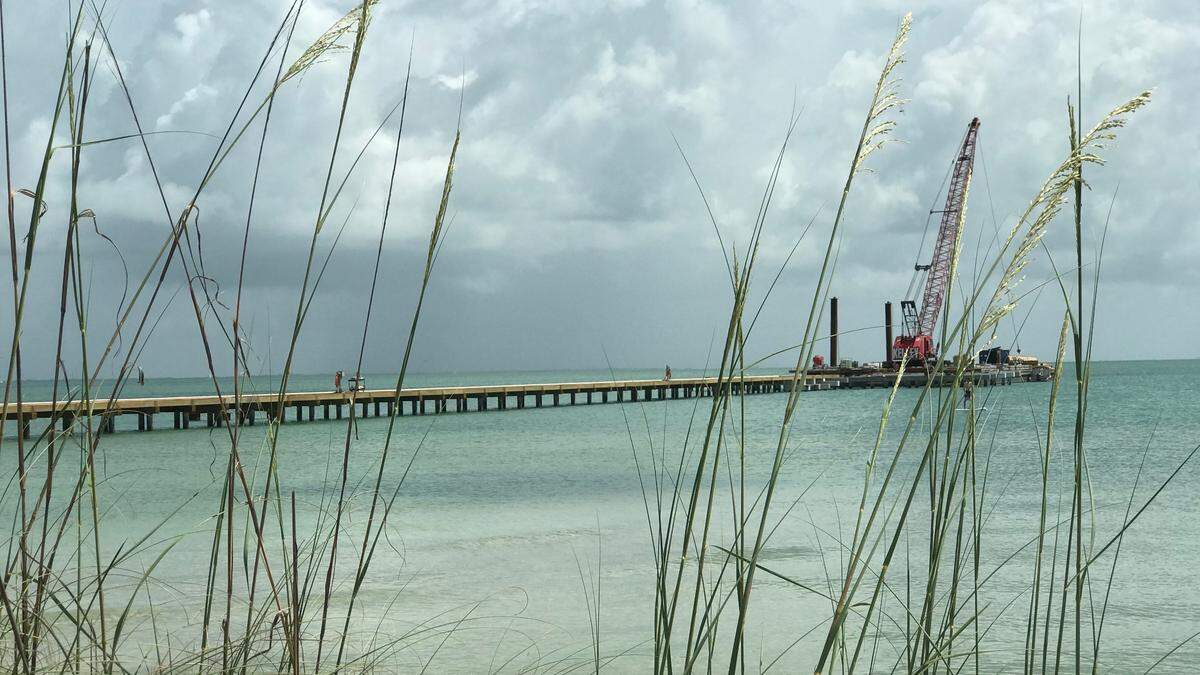 Construction of the city pier in Anna Maria should be substantially completed in December, and the restaurant at the end of the pier by March of 2020.