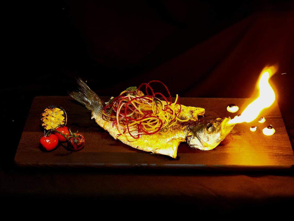 One of the food selections available from the Oyster River Rooftop Restaurant