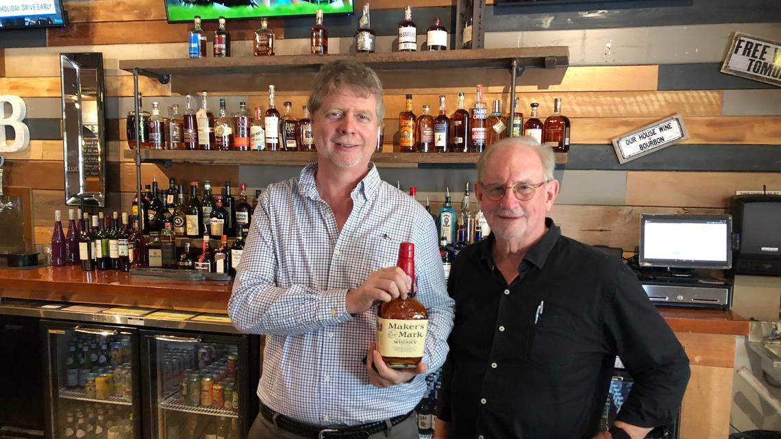 Restaurant partners Steve Bishop, left, and Ron Fuller recently opened Bourbon & Bones at 8205 Natures Way in Lakewood Ranch.