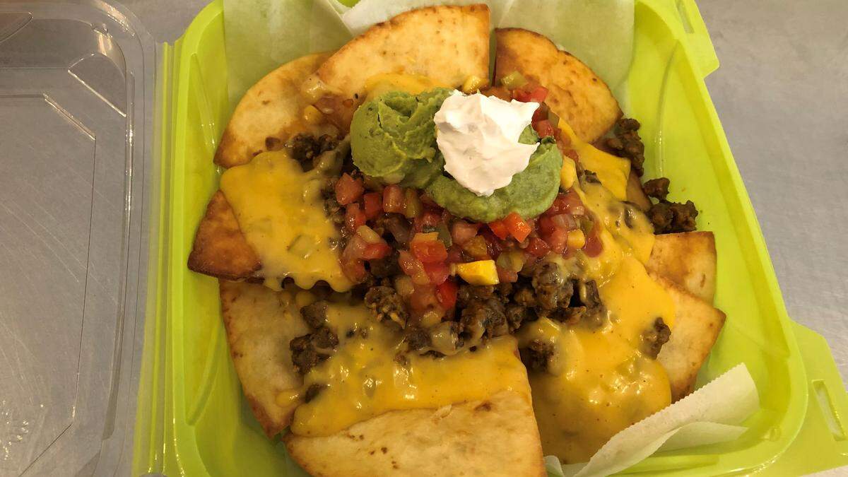 Vegan nachos at Happy Soul Delights are made with no dairy or meat products. The restaurant is located at 531 13th St. W., Bradenton, in late 2019.