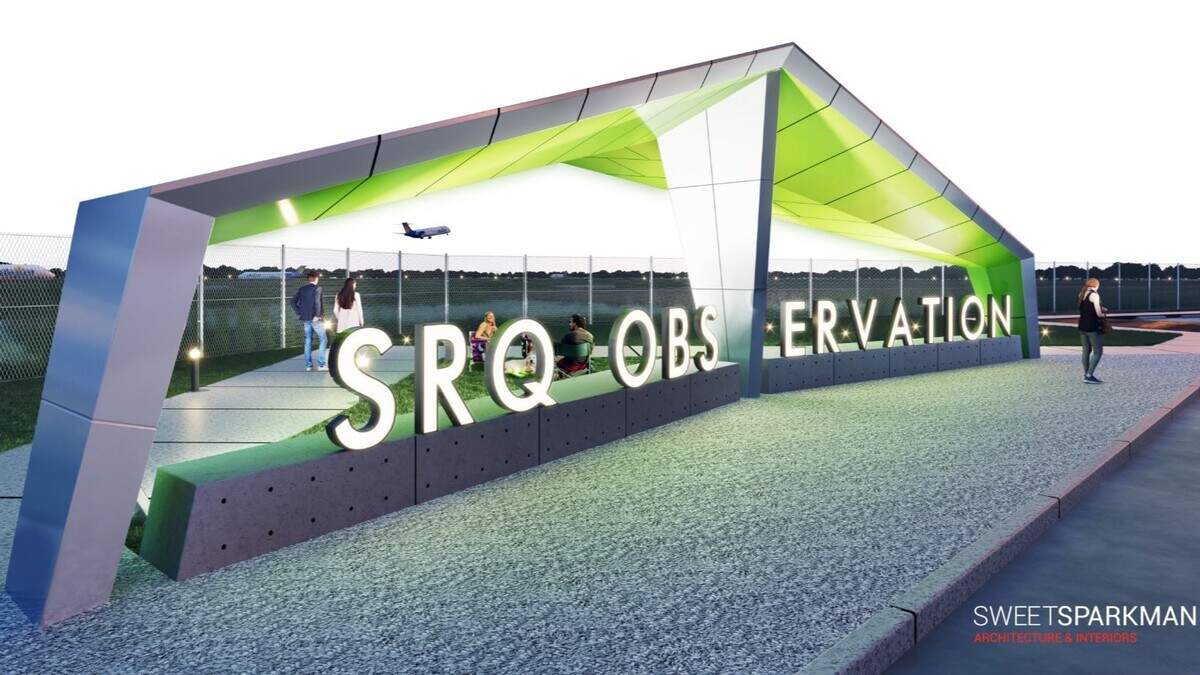 The Sarasota Manatee Airport Authority and Manatee County Government are jointly planning a reimagined observation area and playground at Sarasota Bradenton International Airport for $2.2 million.