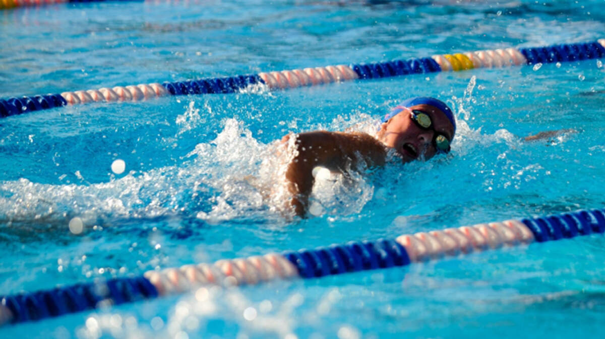 Anna Freed of Bradenton Christian High school swims freestyle in the 200 yard IM at the FHSAA 1A Region 3 Championship on Saturday