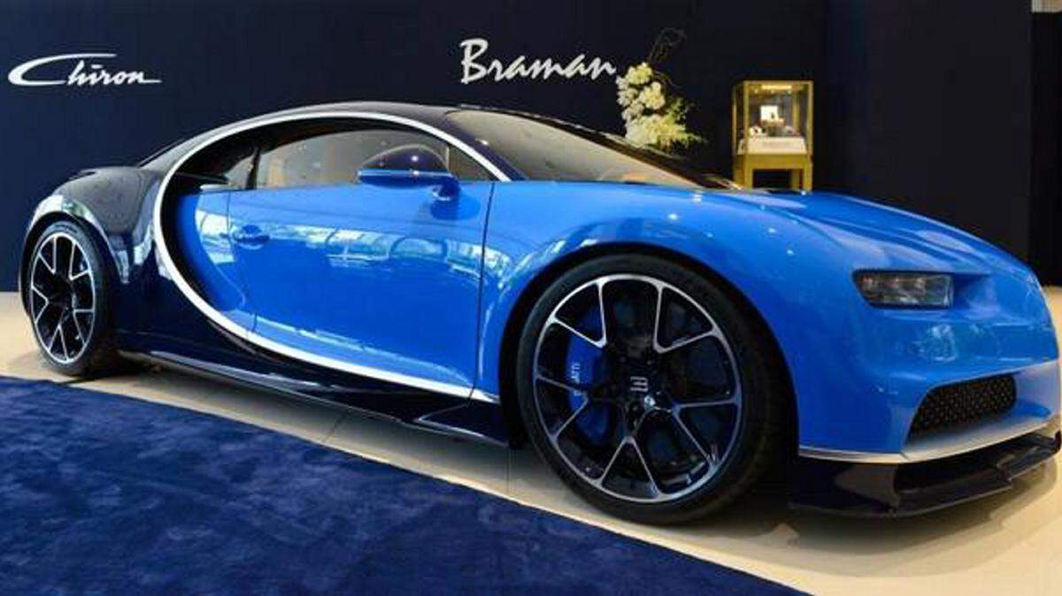 Bugatti shows off its newest model, the Chiron, at the Braman Bugatti Miami in Miami, Florida on Friday. It costs $2.5 million. 
 Shannon Kaestle skaestle@miamiherald.com