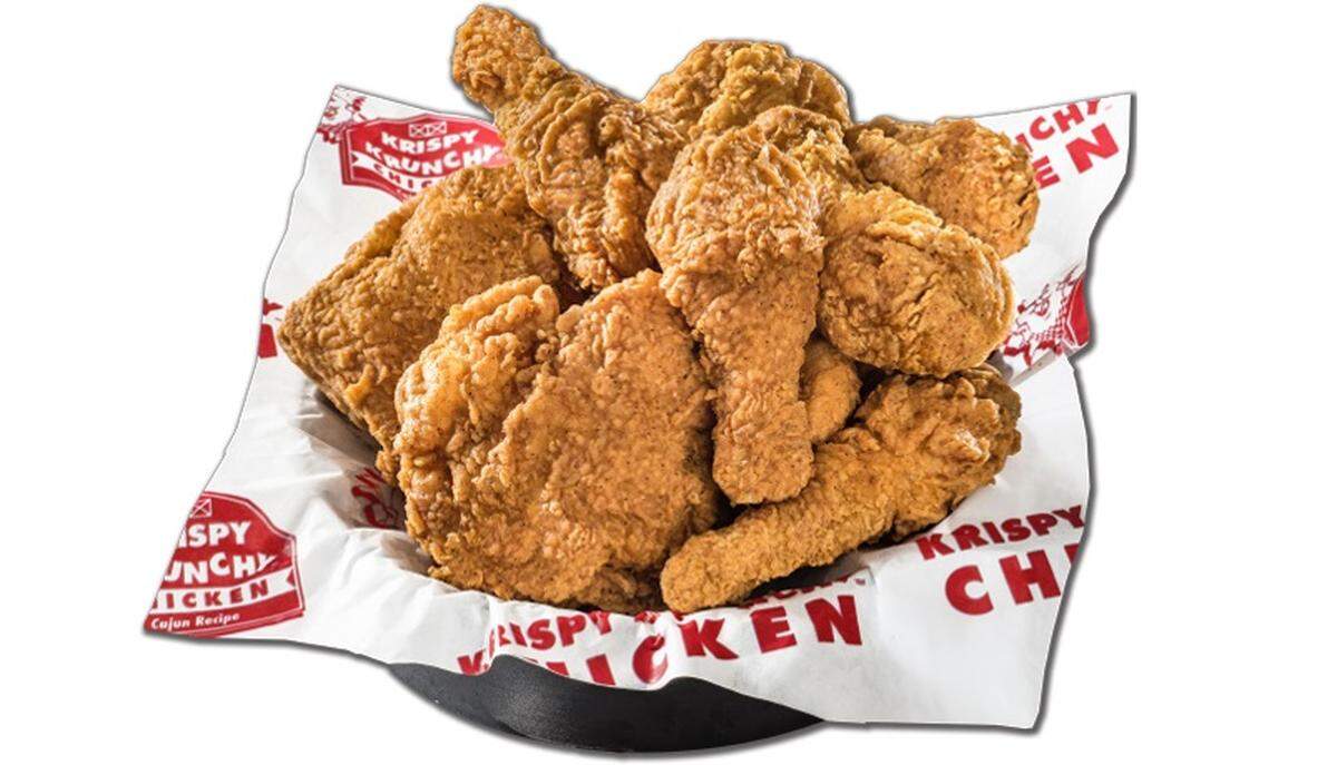 Krispy Krunchy Chicken serves Cajun-style fried chicken at convenience stores throughout the United States.