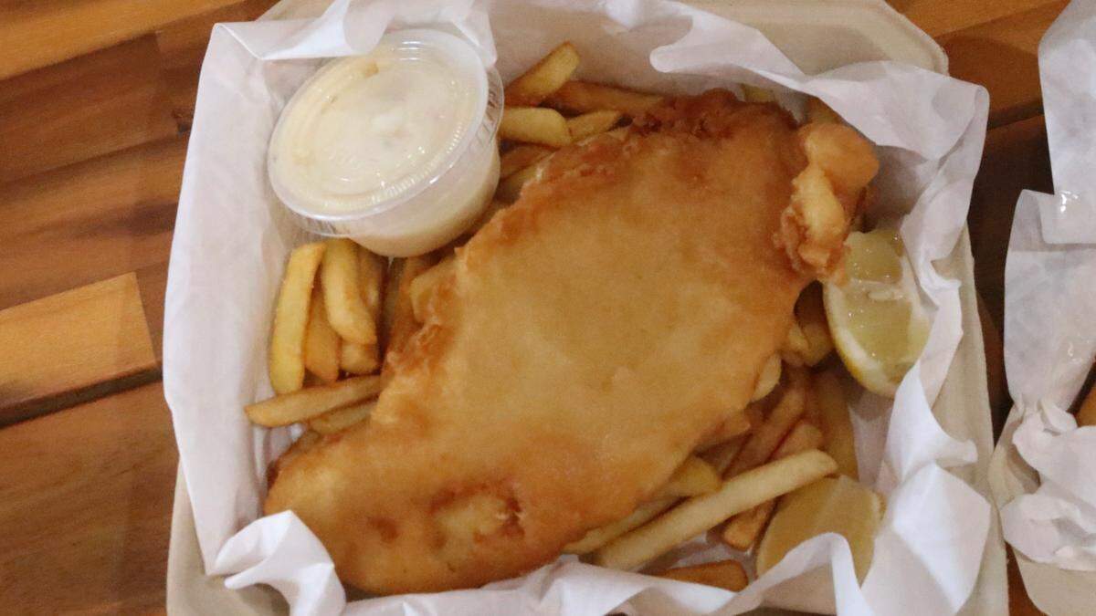 Kiwi Style Fish and Chips, shown above on Nov. 29, 2022, gives a new Holmes Beach restaurant its name.