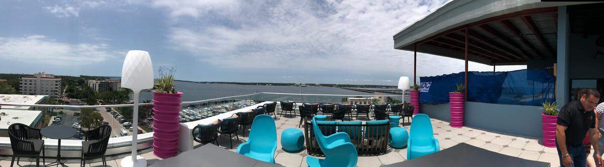 SpringHill Suites by Marriott at 102 12th St. W. on the Bradenton riverfront offers quite the view from its eighth floor deck. The hotel is set to open Friday afternoon and has already booked its first guests.