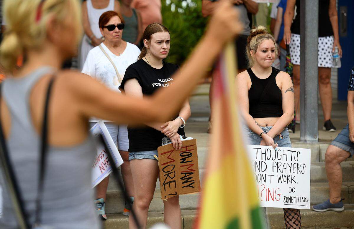 March For Our Futures, an anti-gun violence march and rally organized by Women’s Voices of Southwest Florida, marches from the Riverwalk splash park to Bradenton’s Historic Courthouse.