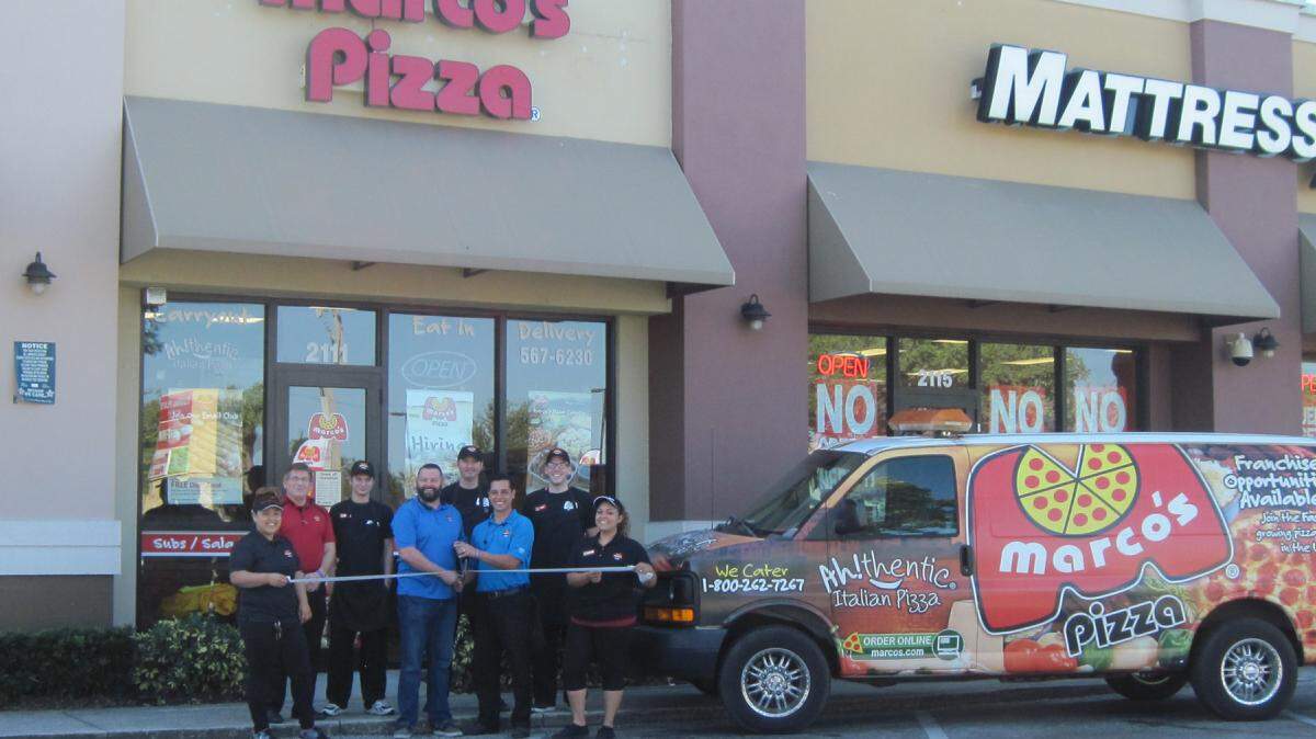 A ribbon cutting was held for Marco's Pizza, 2111 Cortez Road W., Bradenton. The pizzeria offers authentic fresh-made Italian pizza, as well as hot sub sandwiches, salads, Cheezybread, and carry out and delivery services. For more information, call 941-567-6230 or marcos.com. 
 Do you have a ribbon cutting you'd like to submit? Send them to Angie Monroe at amonroe@bradenton.com. 
 Photo courtesy of Manatee Chamber of Commerce.