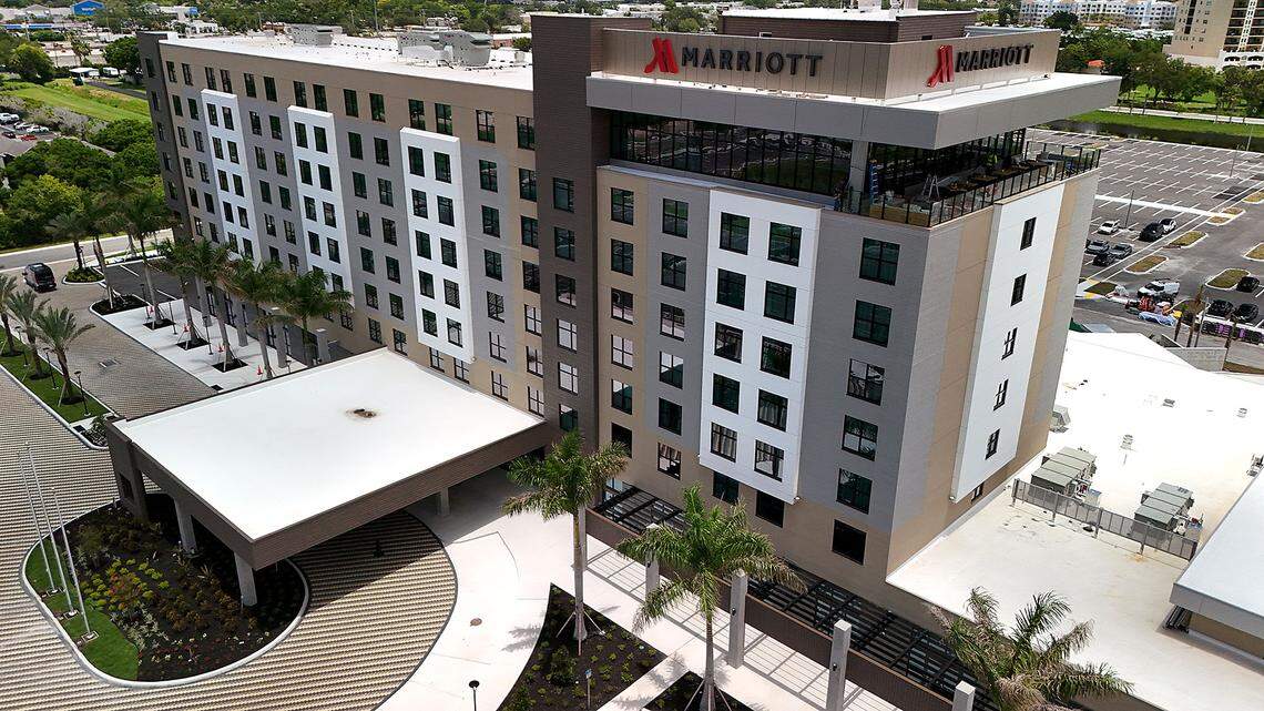 Final preparations for opening are underway at the Palmetto Marriott Resort & Spa on July 3, 2023.