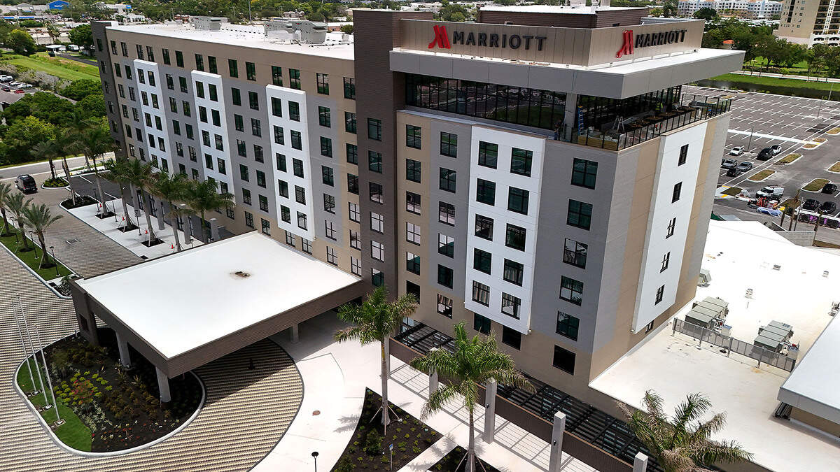 Final preparations for opening are underway at the Palmetto Marriott Resort & Spa on July 3, 2023.